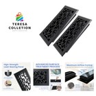 Pack of 2 Walkable Floor Vent Covers 4x10 Inches - Durable Matte Black Finish