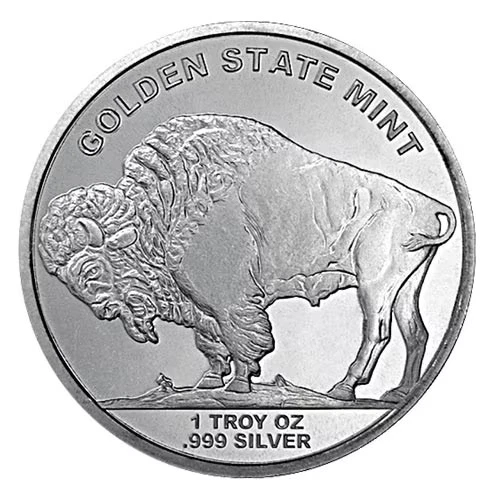 Silver - 1 oz Buffalo Round (Golden State Mint)