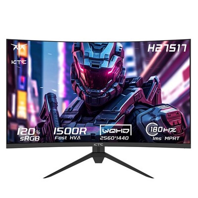KTC H27S17 27'' Curved Gaming Monitor HDR10 1 ms Reaktionszeit 1500R Gaming