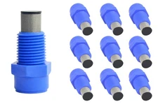 Plastic Fogger Misting Nozzle with Stainless Steel Filter Blue 1/8" NPT 1.5 GPH