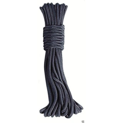 MIL-COM BONDAGE ROPE Black 9mm x 50ft Dark Purlon Smooth Cotton New
