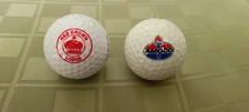 RARE Amoco Oil and Red Crown Lodge Golf Balls 1980's