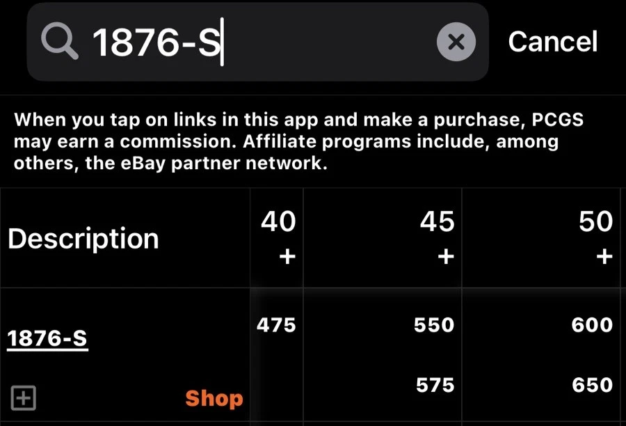 1876 S DÓLAR COMERCIAL "NGC AU DETALLES - WHIZZED" HERMOSOS PUNTOS ALTOS SIN CIRCULAR💥💥✅ Foto 4 de 4