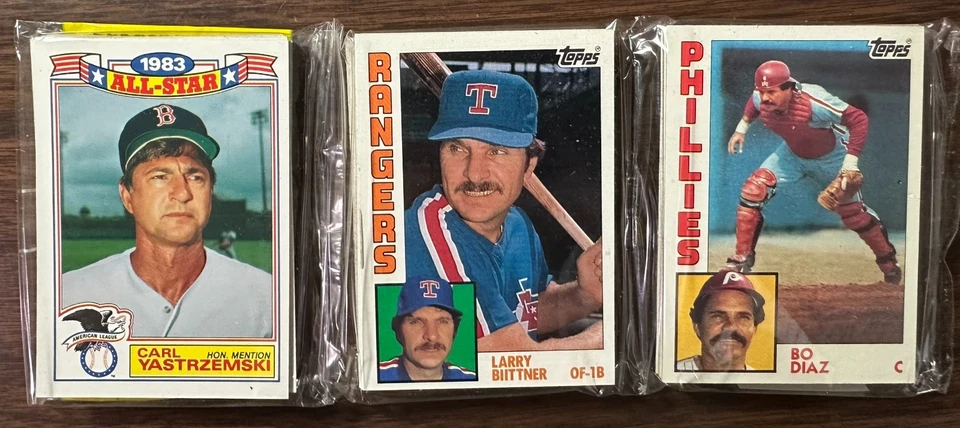 1984 TOPPS 架装 MANNY TRILLO、Frank Tanana、Greg Brock、Mets CL、Showing — 第 4/4 张图片