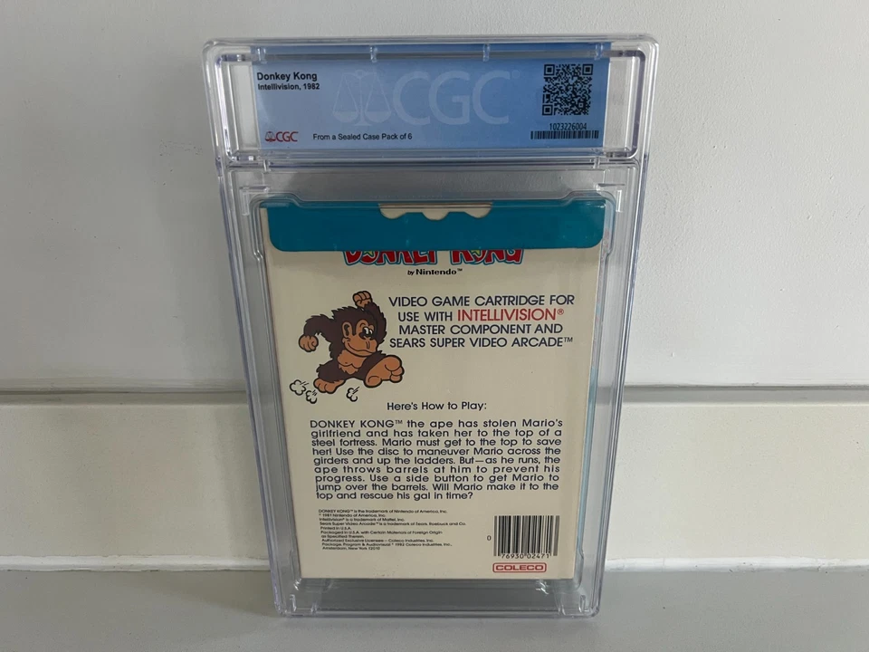 Donkey Kong (Intellivision) CGC 9.8 NS New Sealed Graded WATA VGA PSA 1st Print! - Image 2 of 4