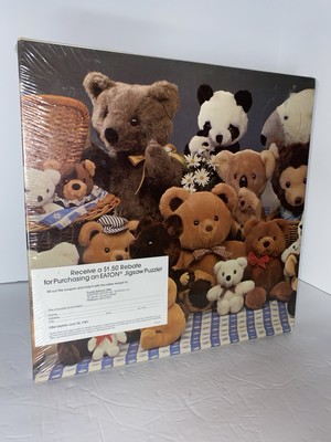 Vintage 1984 Teddy Bears Eaton 500+ Piece Jigsaw Puzzle 18x24