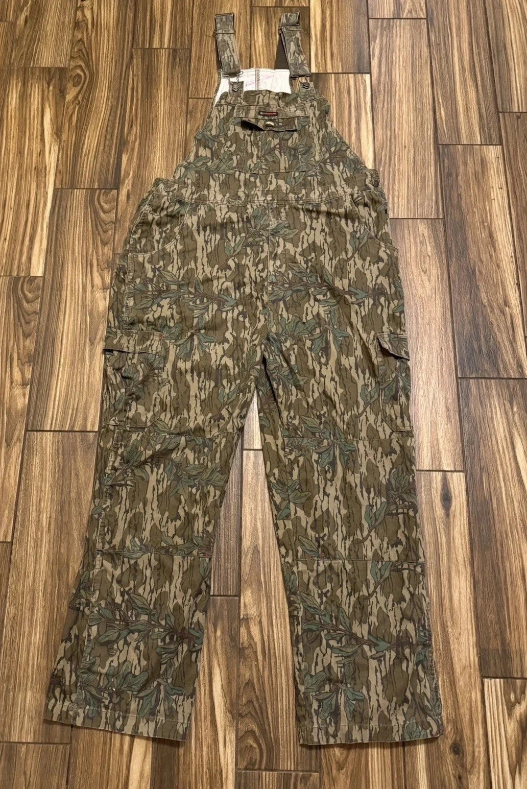 Mossy Oak Camo Hunting Overalls Bibs Mens 2XL Regular Cargo Outdoor Coveralls