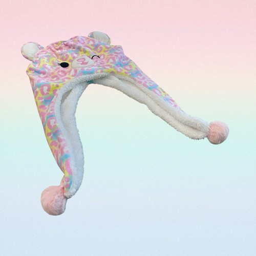 squishmallow Michaela The Leopard Winter Snow Cap 3D Beanie NEW *RARE* - Picture 7 of 18
