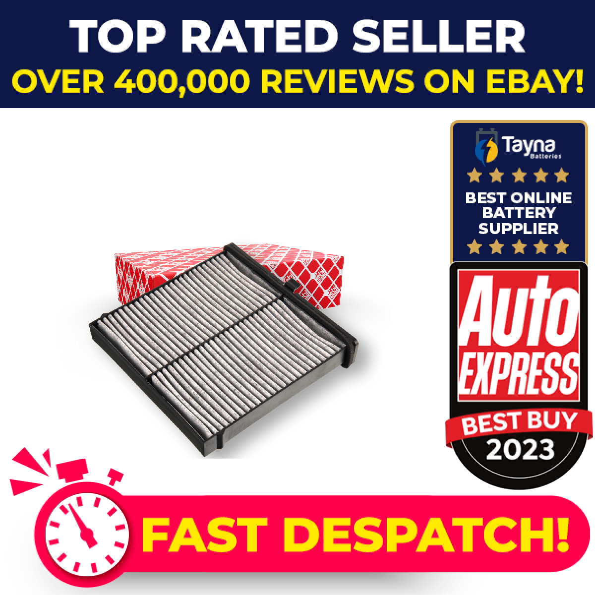 Pollen / Cabin Filter fits MAZDA 3 BP 1.8D 2019 on BDGG61J6X9A Febi Quality New