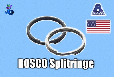AUSVERKAUF 383 TÜTEN Rosco Splitringe Sprengringe Edelstahl Silber Schwarz