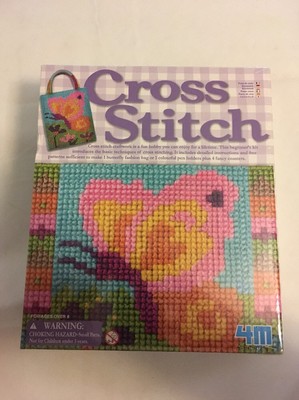 4M Butterfly Cross Stitch Kit For Kids Fast Shipping!!