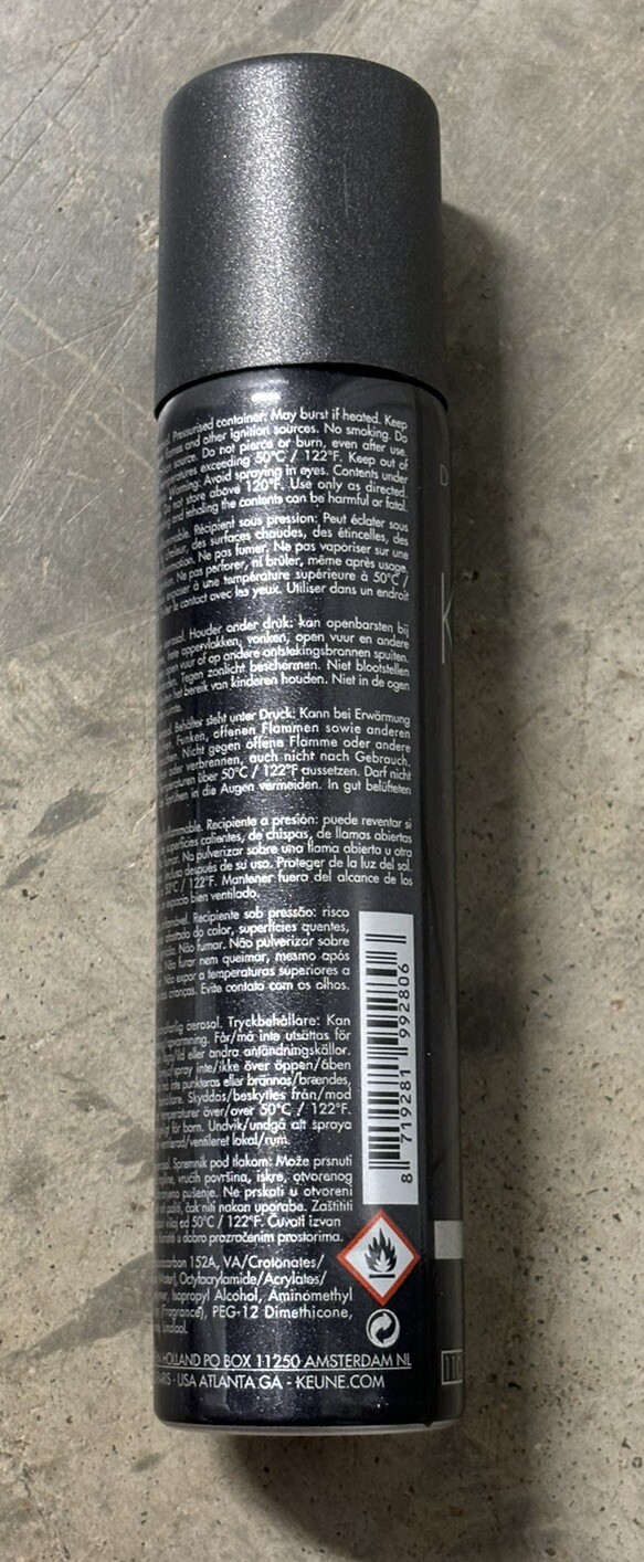 Keune Society Hairspray Extra Forte 2.3oz TSA Approved