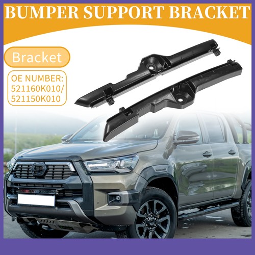 Left Right Side Bumper Support Bracket TWO Custom for Toyota Hilux 05-09 - Picture 2 of 5