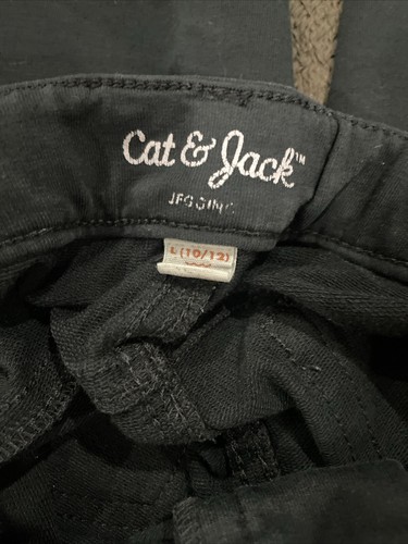 Girls Cat & Jack Black Jegging L 10/12 Adj Waist Stretch - Picture 4 of 6