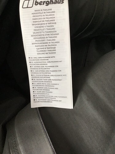 Berghaus Lt Speed Light Hydroshell Jacket Hooded Women's Blue Size Medium NWT A6 - Picture 11 of 12