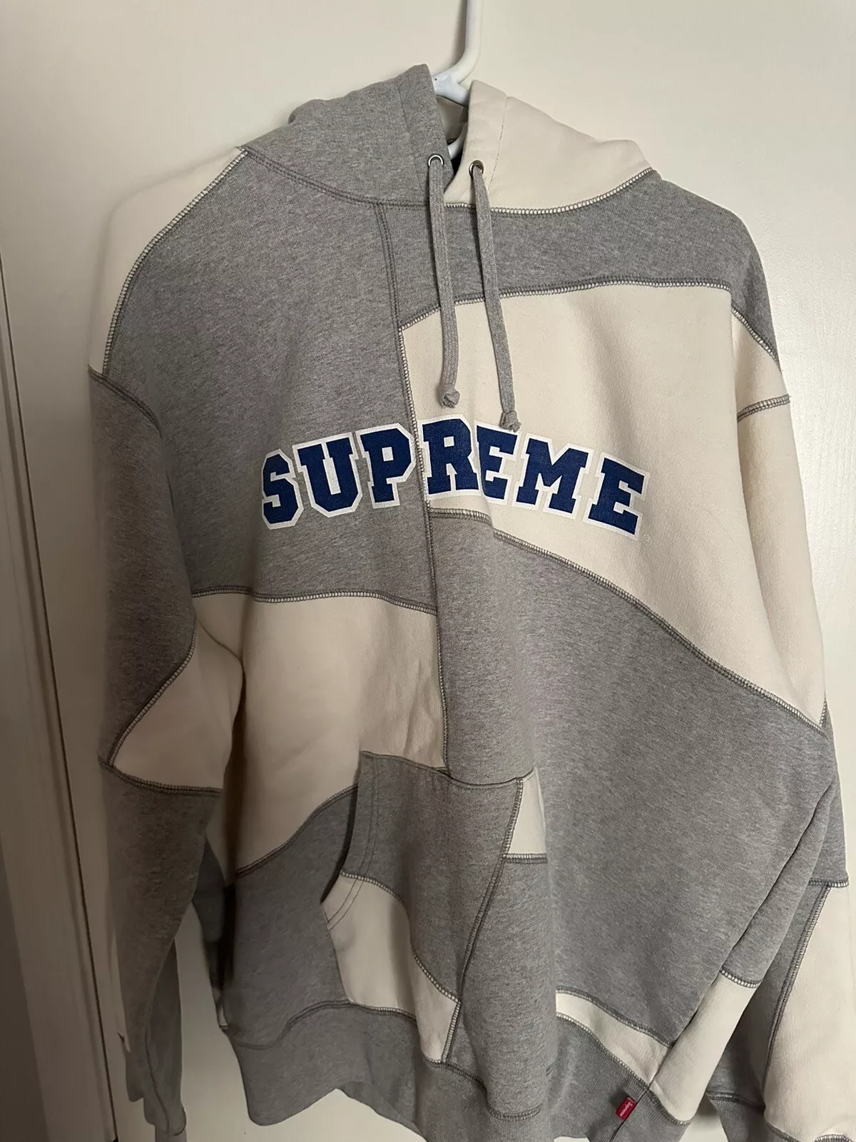 Sweat à capuche patchwork Supreme taille XL   JAMAIS PORTÉ