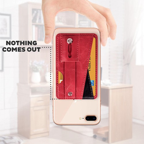 1pc Phone Pocket Mobile Phone Wallet Adhesive Holder Credit Pouch - 第 10/12 張圖片