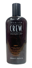 American Crew 3-in-1 Shampoo, Conditioner, Body Wash 250ml/8.4fl.oz NEW