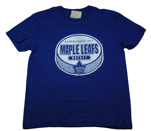 Toronto Maple Leafs NHL Hockey Puck Team Logo Hockey T-Shirt Medium & XL - Picture 3 of 4