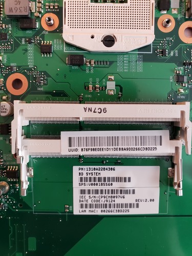 Toshiba satélite Toshiba Satélite Placa Base 989 - Imagen 2 de 3