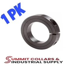 1-3/16" Inch (1 PC) Single Split Shaft Collar - Black Oxide Finish -