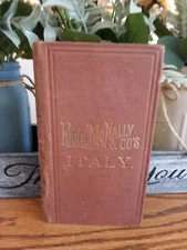 Rand McNally and Co's Italy circa 1890 Fold Out Maps