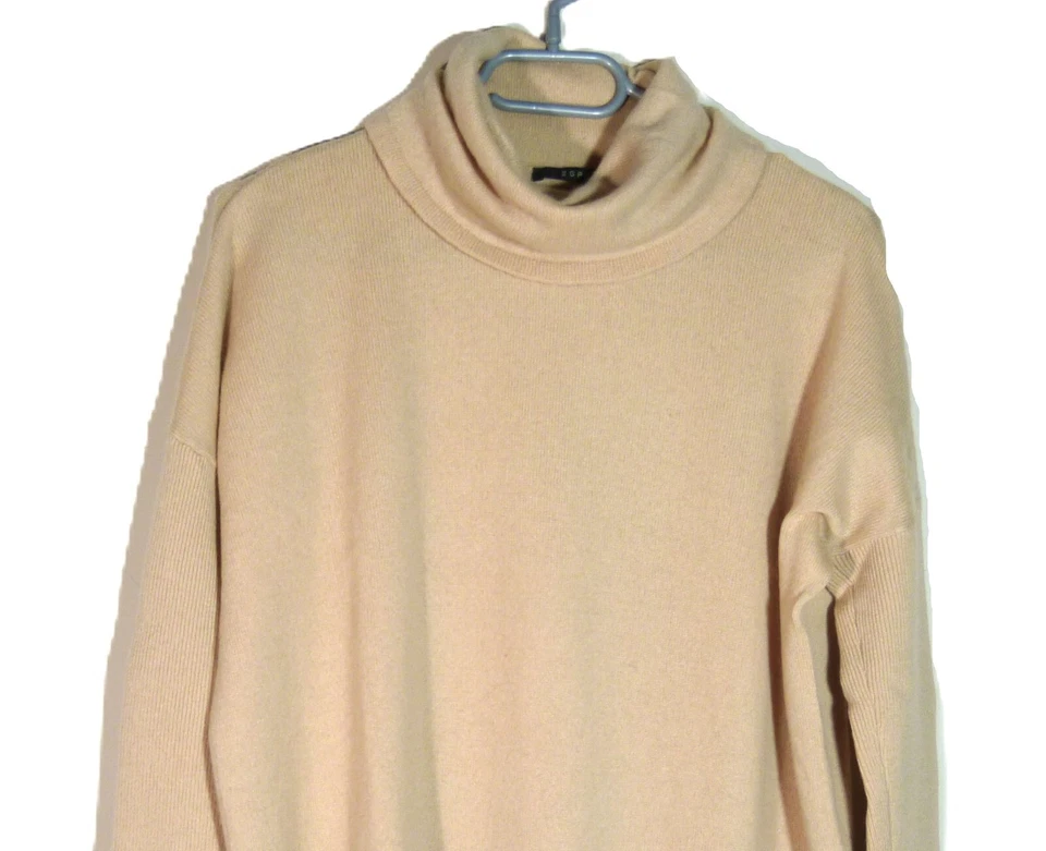 ESPRIT Rollkragen Pullover Damen 100 % Kaschmir gr. S Beige - Bild 2 von 4