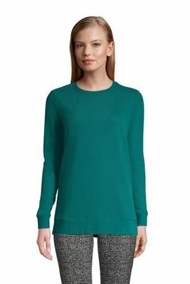 women's serious sweats crewneck long sleeve sweatshirt tunic