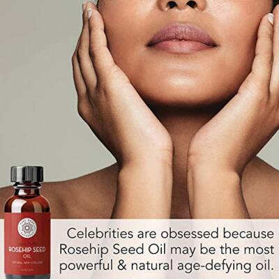 100% Pure Rosehip Seed Oil By Brooklyn Botany - Natural Face, Skin & Hair Moisturizer - 1 Fl Oz