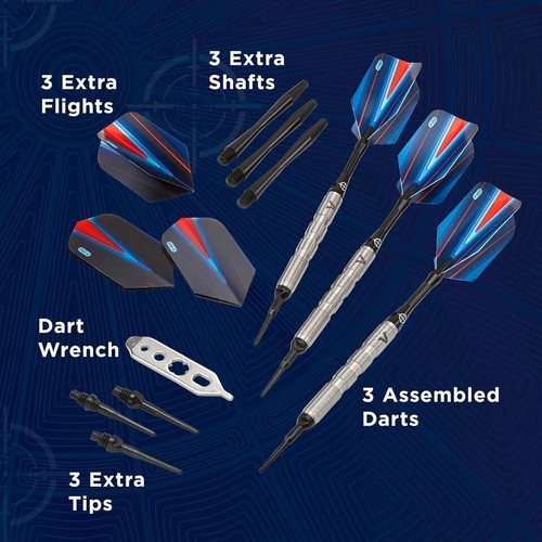 Viper Sidewinder 80% Tungsten Soft Tip Darts, 18 Grams - Picture 6 of 9