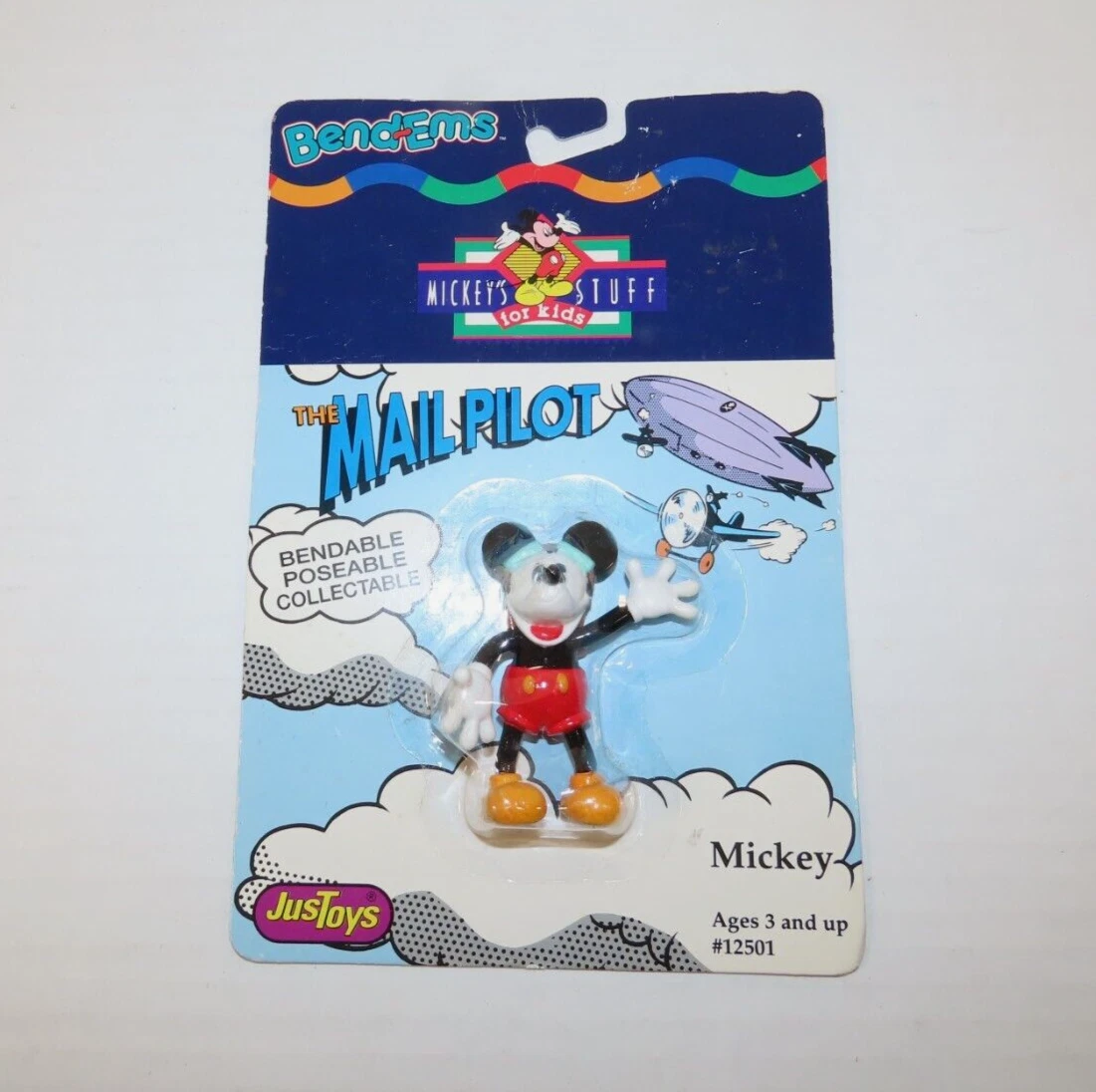 ミッキーマウス フィギュア The Mail Pilot Vintage New Old Stock