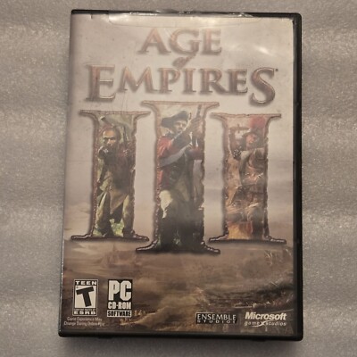 Age Of Empires III PC Game 3 Discs (2005) With Product Key!
