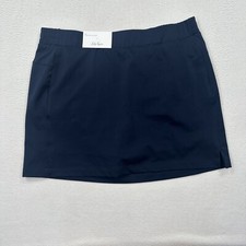 Lady Hagen Women's Perforated Golf Tennis Athletic Skort Size XL Blue 16"