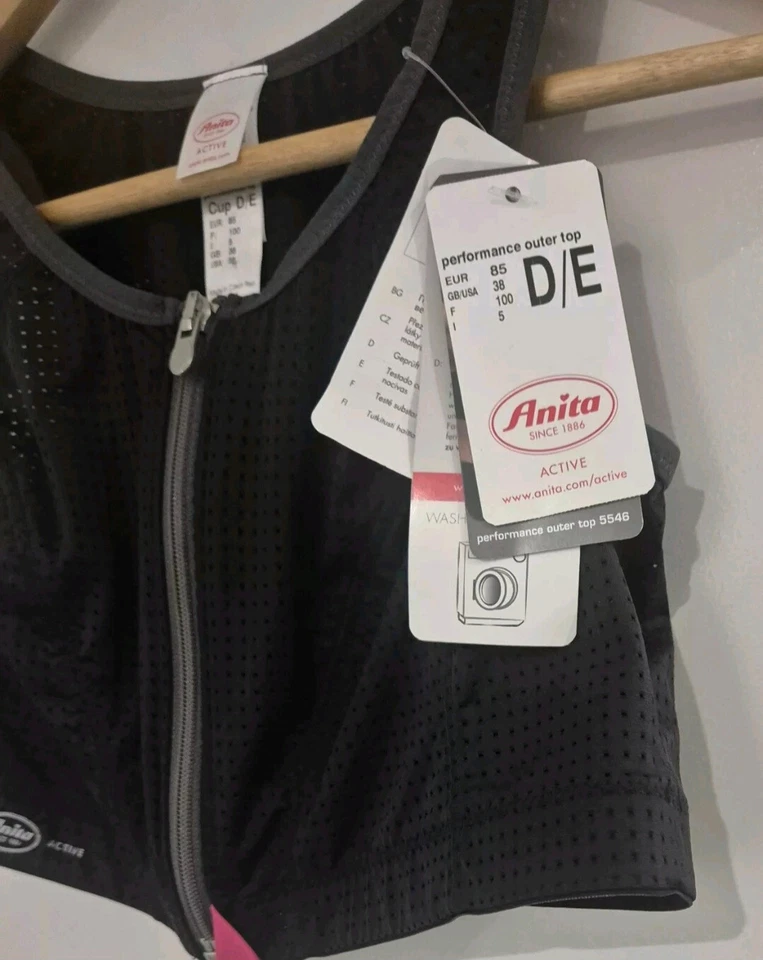 Sujetador deportivo Anita Active para mujer - talla D/E EU 85 EE. UU. 38 NUEVO CON ETIQUETAS A423 Foto 4 de 4