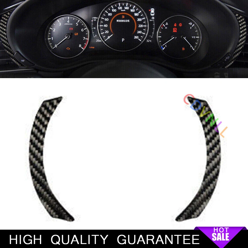 Dashboard Frame Decor Trim Strip For Mazda 3 Axela 2020-2021 Real Carbon Fiber