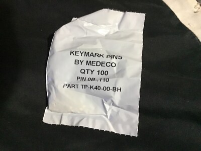 Medeco keymark pins by medeco qty 100 pin 0B--110 part TB-K40-00-BH new pk 