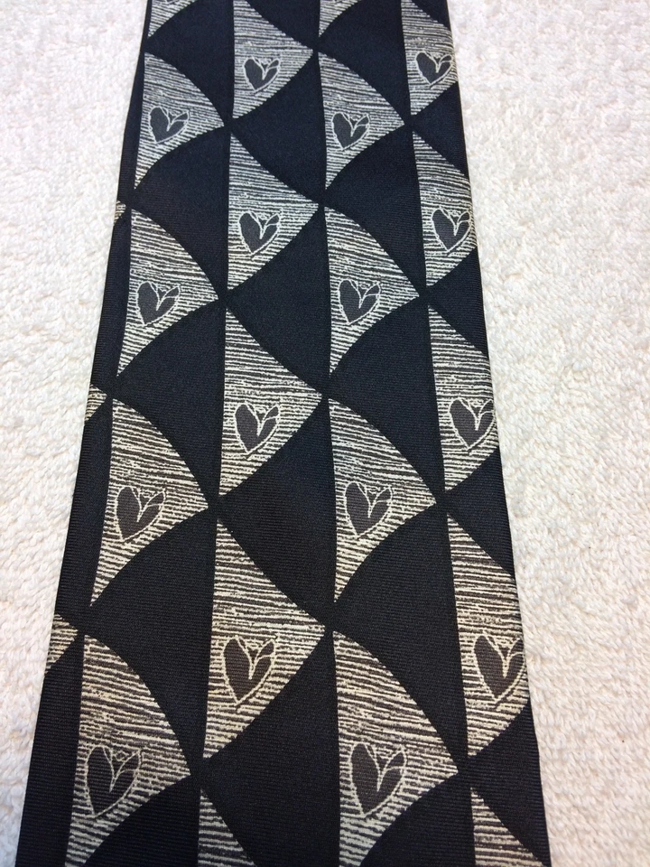 CORBATA ESTRUCTURA HOMBRE NEGRA Y GRIS 3,75 X 58 Foto 3 de 4