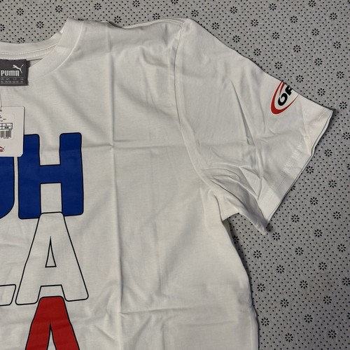T-shirt Puma UH LA LA Austria manica corta puro cotone bianca taglia UK XL - Foto 3 di 19