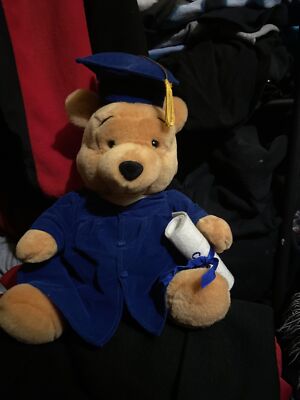 Graduation Vintage Winnie the Pooh Bear Plush 1997 Walt Disney Limited | eBay