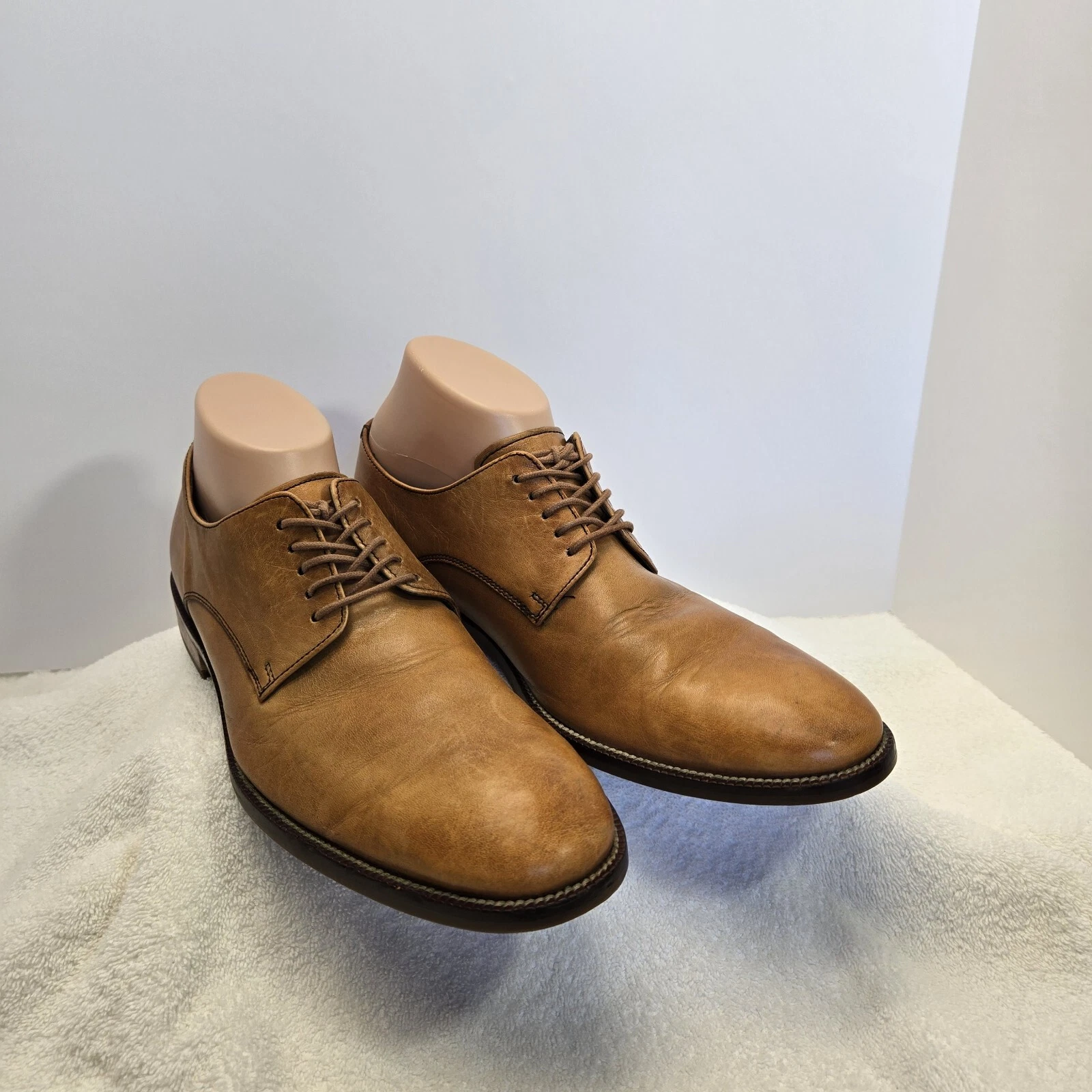 NIKE Mocassini Oxford Cole Haan Air Williams in pelle marrone stringati tinta unita scarpe uomo 8 5