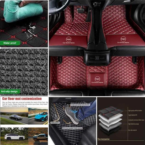For Dodge Durango 2004-2024 Car Floor Mats Custom Carpets Waterproof All Models - Picture 2 of 35
