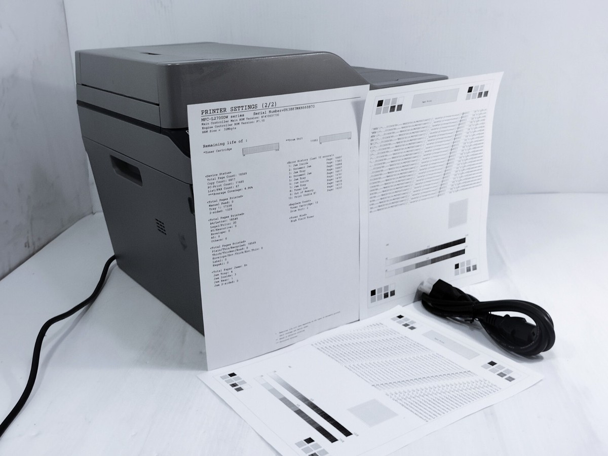 Brother MFC-L2700DW Laser All-In-ONE Printer Scan Copy Fax | eBay