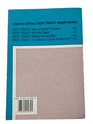 Libro dorado Dick Tracy Disney 1990 ver una palabra rompecabezas libro escenas en color de colección nuevo - Imagen 6 de 6