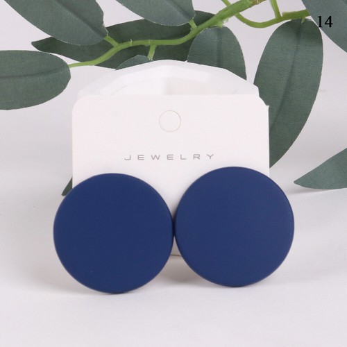 Women Girls Geometric Round Acrylic Earring Solid Stud Earrings Gift Jewelry ↕ - Picture 23 of 42
