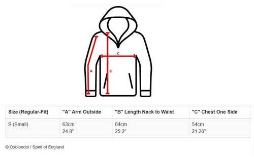 Lonsdale WALLINGFORD Sudadera Azul Cremallera Sudadera con Capucha Union Jack PEQUEÑA (S) Pullover - Imagen 7 de 9