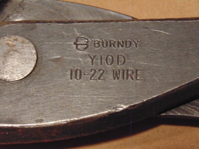 Burndy Y10D Hytool 2-in-1 Steel Mechanical 10-22 Wire Cutter