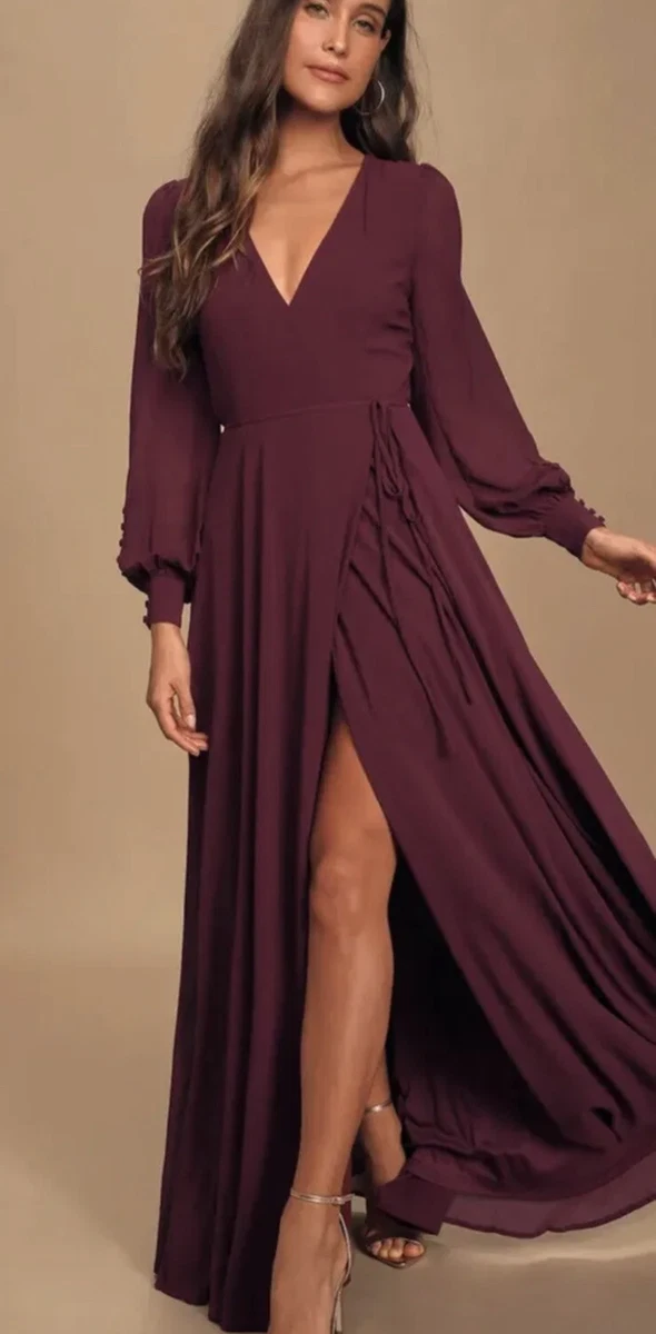 Plum purple best sale dress