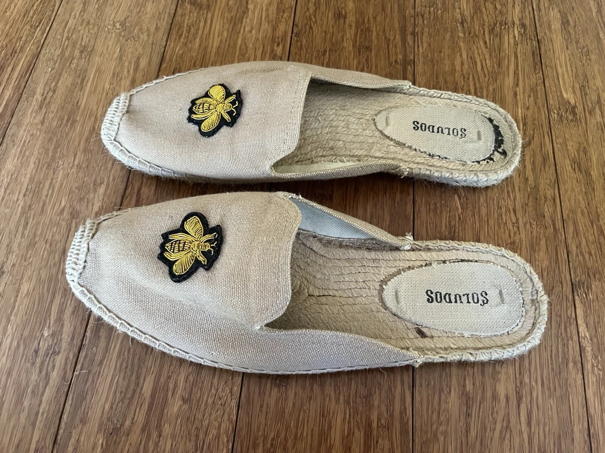 Soludos Beaded Bees Mule Espadrille Size 9.5 eBay