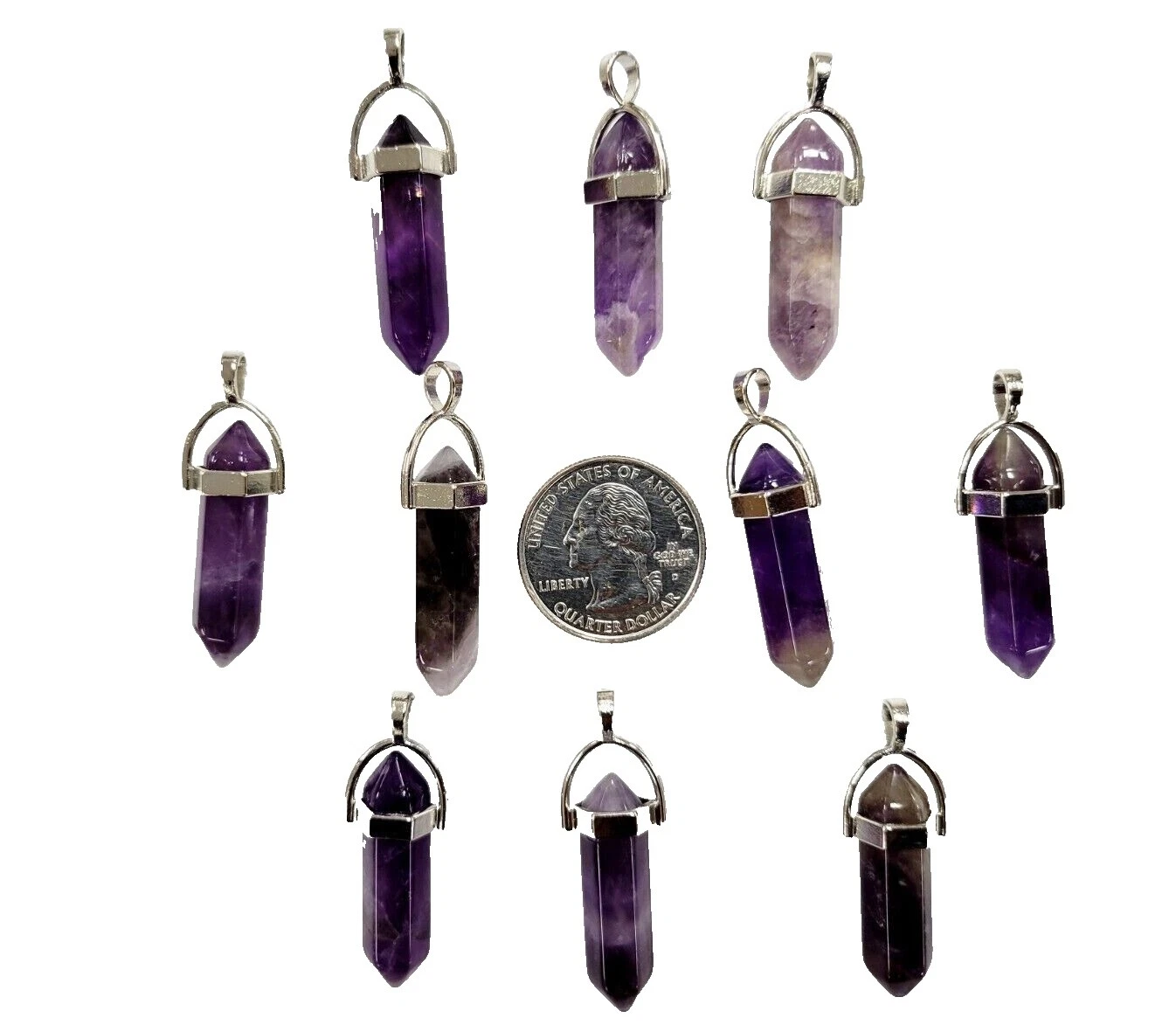 Silver Plated Amethyst Fashion Necklaces & Pendants