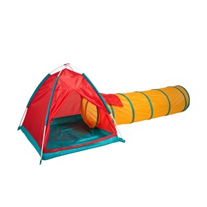 adventure tent set with crawl tunnel